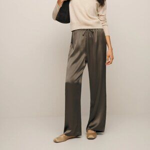 Reformation Olina Silk Pant Morel - Size M